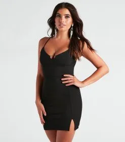 Windsor. Open Invite Crepe Strappy Dress