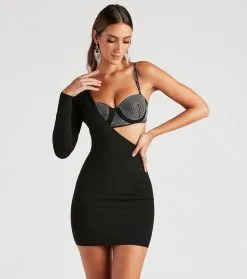 Windsor. Master Piece Rhinestone Bra Dress