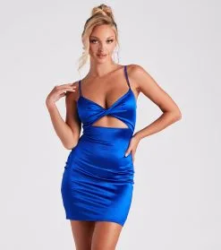 Windsor. Strut To The Club Cutout Mini Dress