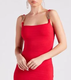 Windsor. Totally Your Vibe Chain Strap Mini Dress -Formal Dresses Online Shop 05103 4833 4