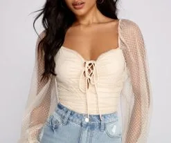 Windsor. Pretty And Poised Polka Dot Bodysuit -Formal Dresses Online Shop 06001 3114 3 7cf0c10d 9dc6 4aed a249 716de6d72488