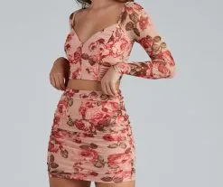 Windsor. Capture Hearts Mesh Crop Top -Formal Dresses Online Shop 06001 3785 3