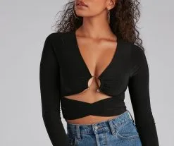 Windsor. Double Take Cutout Crop Top -Formal Dresses Online Shop 06001 3933 4 8d331809 9416 4bf3 bbdb 963f47ba83c1