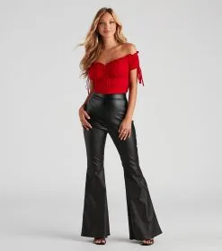 Windsor. Hooked In Ruched Crop Top -Formal Dresses Online Shop 06001 4509 3