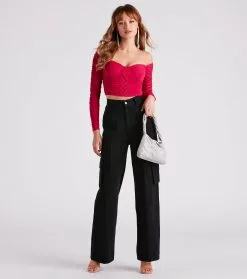 Windsor. Level It Up Ruched Mesh Corset Top -Formal Dresses Online Shop 06001 4622 3