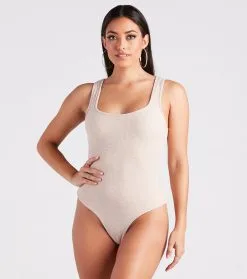 Windsor. Casual Vibes Sleeveless Scoop Neck Bodysuit -Formal Dresses Online Shop 06002 1550 5