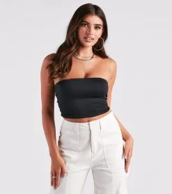 Windsor. Smooth Silhouette Crop Tube Top 30 Windsor. Smooth Silhouette Crop Tube Top -Formal Dresses Online Shop 06002 1615 5