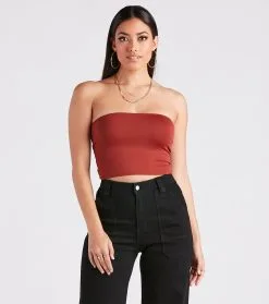 Windsor. Smooth Silhouette Crop Tube Top 36 Windsor. Smooth Silhouette Crop Tube Top -Formal Dresses Online Shop 06002 1618 5