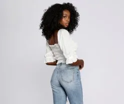 Windsor. Just Friends Smocked Crop Top -Formal Dresses Online Shop 06003 0418 3