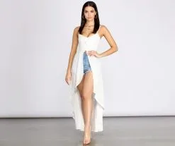 Windsor. Flow With It Linen High Low Tunic