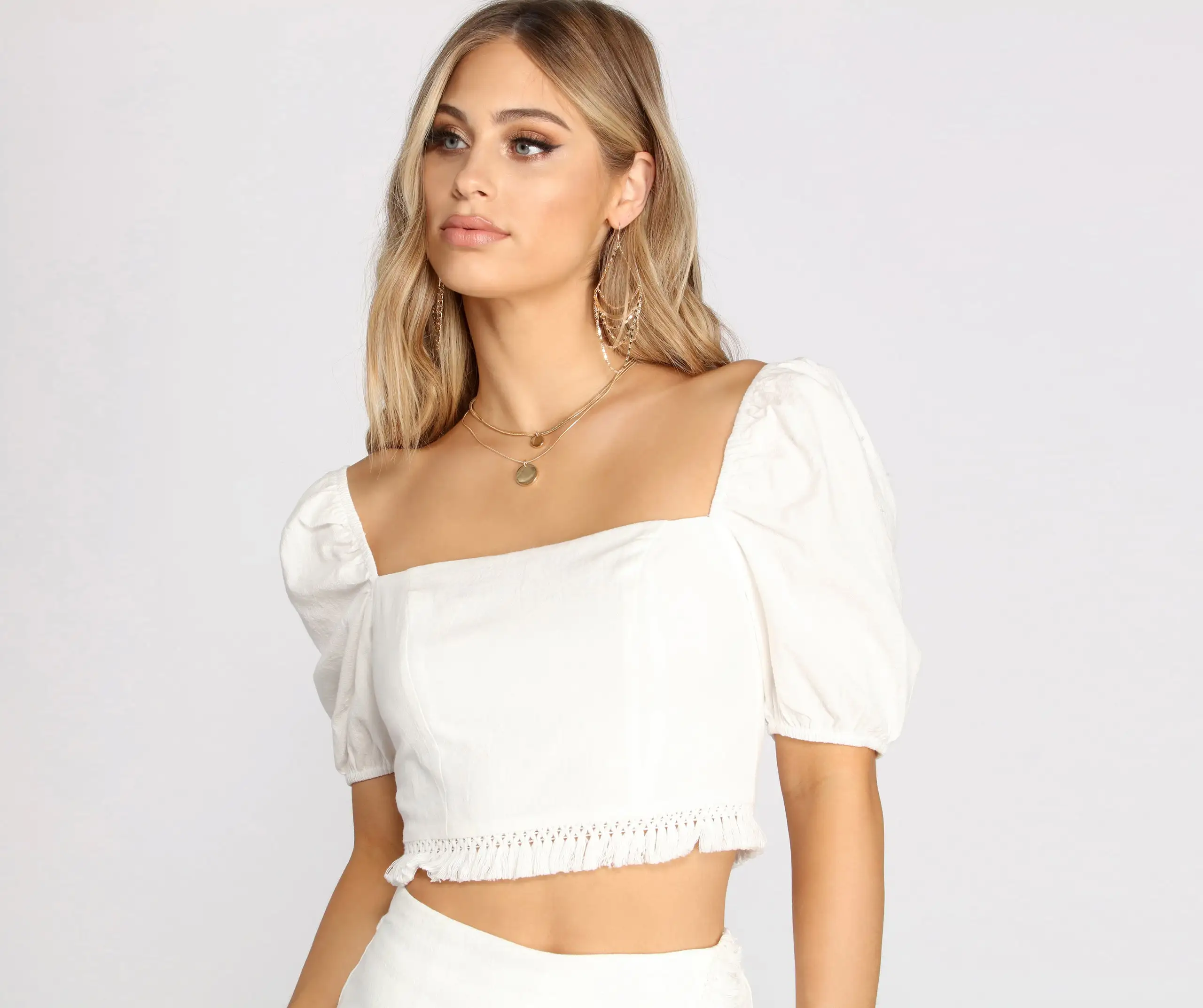 Windsor. Come Away With Me Puff Sleeve Linen Top 5 Windsor. Come Away With Me Puff Sleeve Linen Top - Image 3