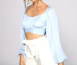 Windsor. Sweet And Flirty Satin Crop Top 47 Windsor. Sweet And Flirty Satin Crop Top -Formal Dresses Online Shop 06003 1207 3 366c23a7 b191 49f5 b97b df070851be65