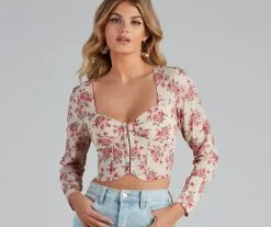 Windsor. Boho Beauty Floral Corset Top -Formal Dresses Online Shop 06003 1463 3