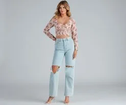 Windsor. Boho Beauty Floral Corset Top -Formal Dresses Online Shop 06003 1463 4