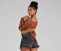 Windsor. Sweet And Flirty Satin Crop Top 42 Windsor. Sweet And Flirty Satin Crop Top -Formal Dresses Online Shop 06003 1553 2 4966e19d 19df 41e7 ad0f b852218d4aa5