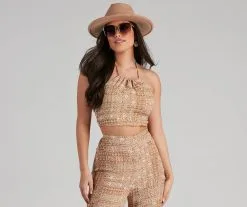 Windsor. Sandy Beaches Boho Halter Top