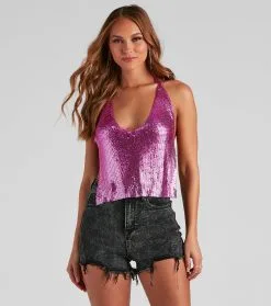 Windsor. You've Got Mail Chain Halter Top