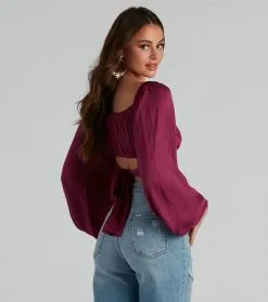 Windsor. Sweet And Flirty Satin Crop Top 57 Windsor. Sweet And Flirty Satin Crop Top -Formal Dresses Online Shop 06003 1943 4