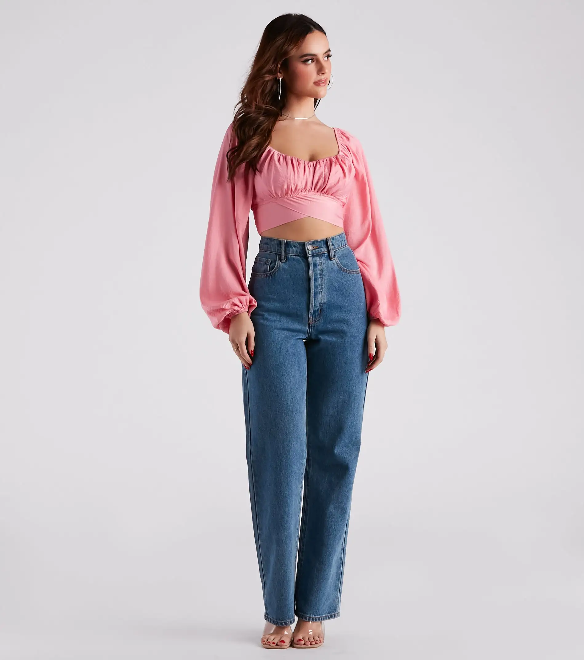 Windsor. Sweet And Flirty Satin Crop Top 27 Windsor. Sweet And Flirty Satin Crop Top - Image 25