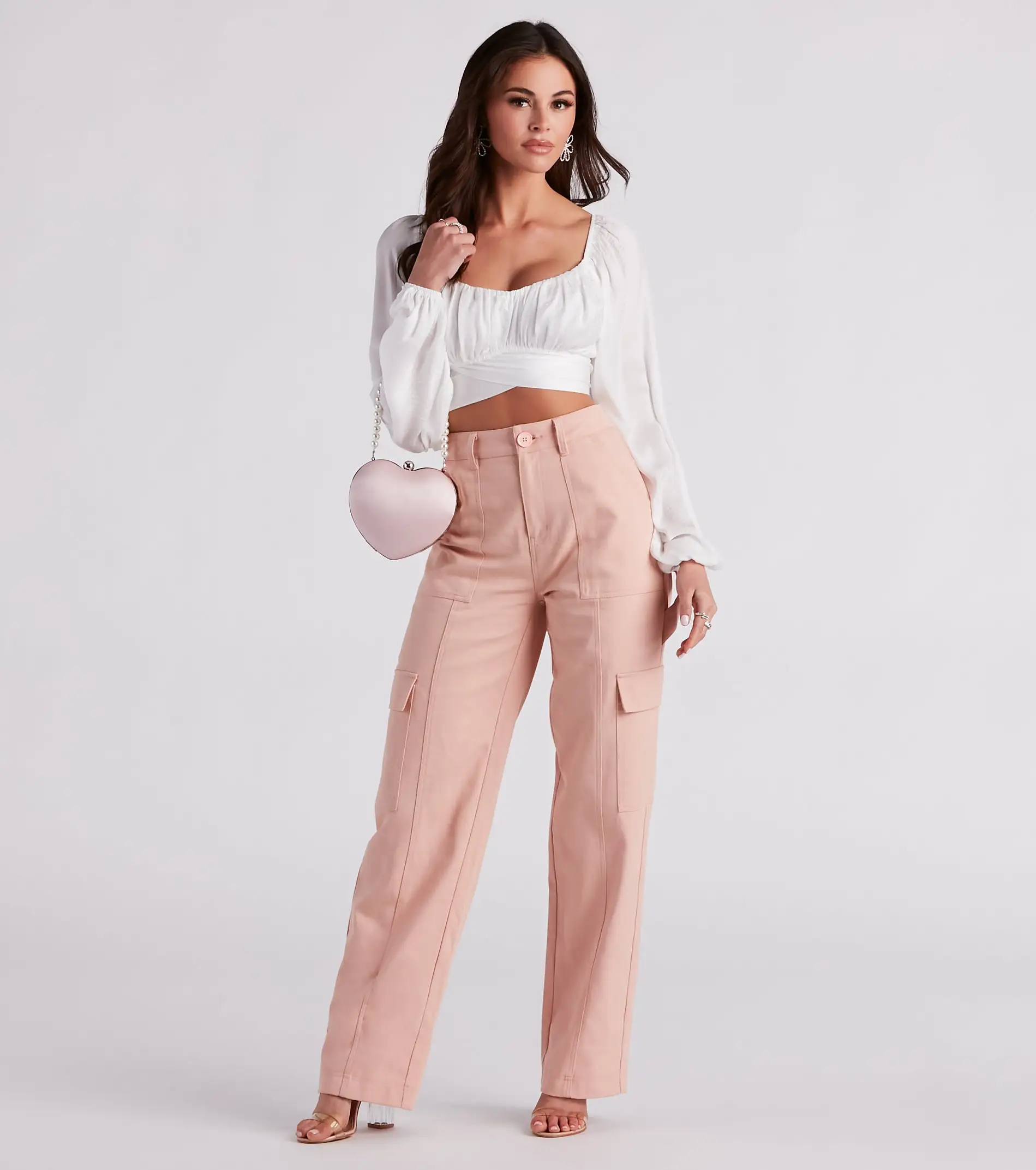 Windsor. Sweet And Flirty Satin Crop Top 31 Windsor. Sweet And Flirty Satin Crop Top - Image 29