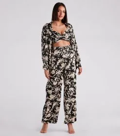 Windsor. Major Muse Floral Satin Button-Down Top -Formal Dresses Online Shop 06003 2161 3