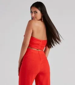 Windsor. Worth It Linen Tube Top -Formal Dresses Online Shop 06003 2167 3