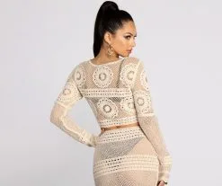 Windsor. Crochet Chic Crop Top -Formal Dresses Online Shop 06005 0360 2 ee860fa0 8104 4579 9780 98886992c247