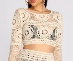 Windsor. Crochet Chic Crop Top -Formal Dresses Online Shop 06005 0360 3 eda8de05 28b0 4deb a926 537ac44f807d