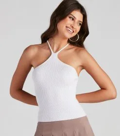 Windsor. Basic Perfection Knit Halter Crop Top 9 Windsor. Basic Perfection Knit Halter Crop Top -Formal Dresses Online Shop 06005 1367 4 c65d416c feca 408e a59d 028da650a16b