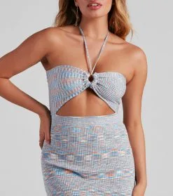 Windsor. Cool Girl Vibes Space Dye Mini Dress -Formal Dresses Online Shop 06005 1399 4