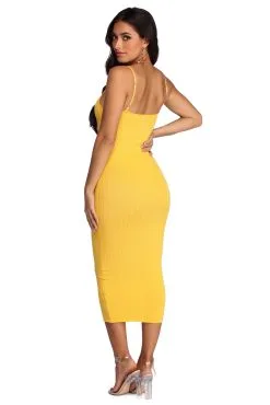 Windsor. Sleek Style Ribbed Midi Dress -Formal Dresses Online Shop 06005 6284 3 79de0e03 e20f 4284 b30e f0840dd0d855