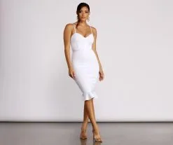 Windsor. Curves Ahead Bandage Midi Dress