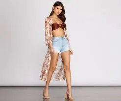 Windsor. Fresh And Floral Mesh Duster