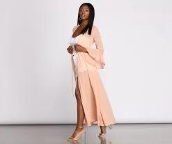 Windsor. Gypsy Queen Chiffon Bell Sleeve Duster -Formal Dresses Online Shop 06204 0478 4