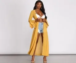 Windsor. Gypsy Queen Chiffon Bell Sleeve Duster -Formal Dresses Online Shop 06204 0479 1