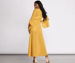 Windsor. Gypsy Queen Chiffon Bell Sleeve Duster -Formal Dresses Online Shop 06204 0479 2