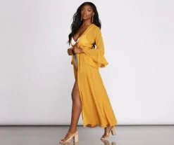 Windsor. Gypsy Queen Chiffon Bell Sleeve Duster -Formal Dresses Online Shop 06204 0479 3