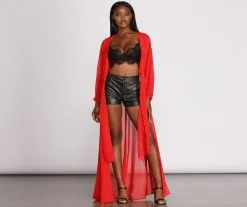 Windsor. See Right Through You Long Sheer Duster 22 Windsor. See Right Through You Long Sheer Duster -Formal Dresses Online Shop 06204 0643 1