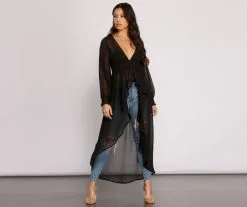 Windsor. Effortless Beauty Chiffon High Low Top