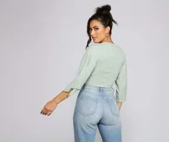 Windsor. Take A Gaze Gauze Tie Front Top -Formal Dresses Online Shop 06204 0794 3 98192185 c0e3 4c3b a325 8456d6c36c45