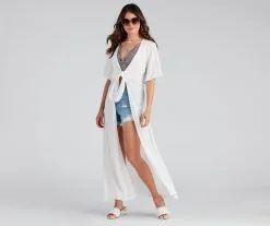 Windsor. Paseo Sunset Tie Front Kimono Duster