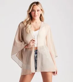 Windsor. Beach Mode Chiffon Belted Kimono