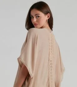 Windsor. Breezy Chic Crochet Trim Kimono -Formal Dresses Online Shop 06204 1586 2