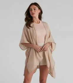 Windsor. Breezy Chic Crochet Trim Kimono -Formal Dresses Online Shop 06204 1586 3