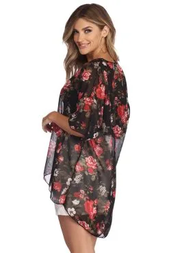 Windsor. Fresh Breeze Floral Kimono