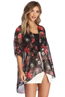 Windsor. Fresh Breeze Floral Kimono -Formal Dresses Online Shop 06204 4649 3