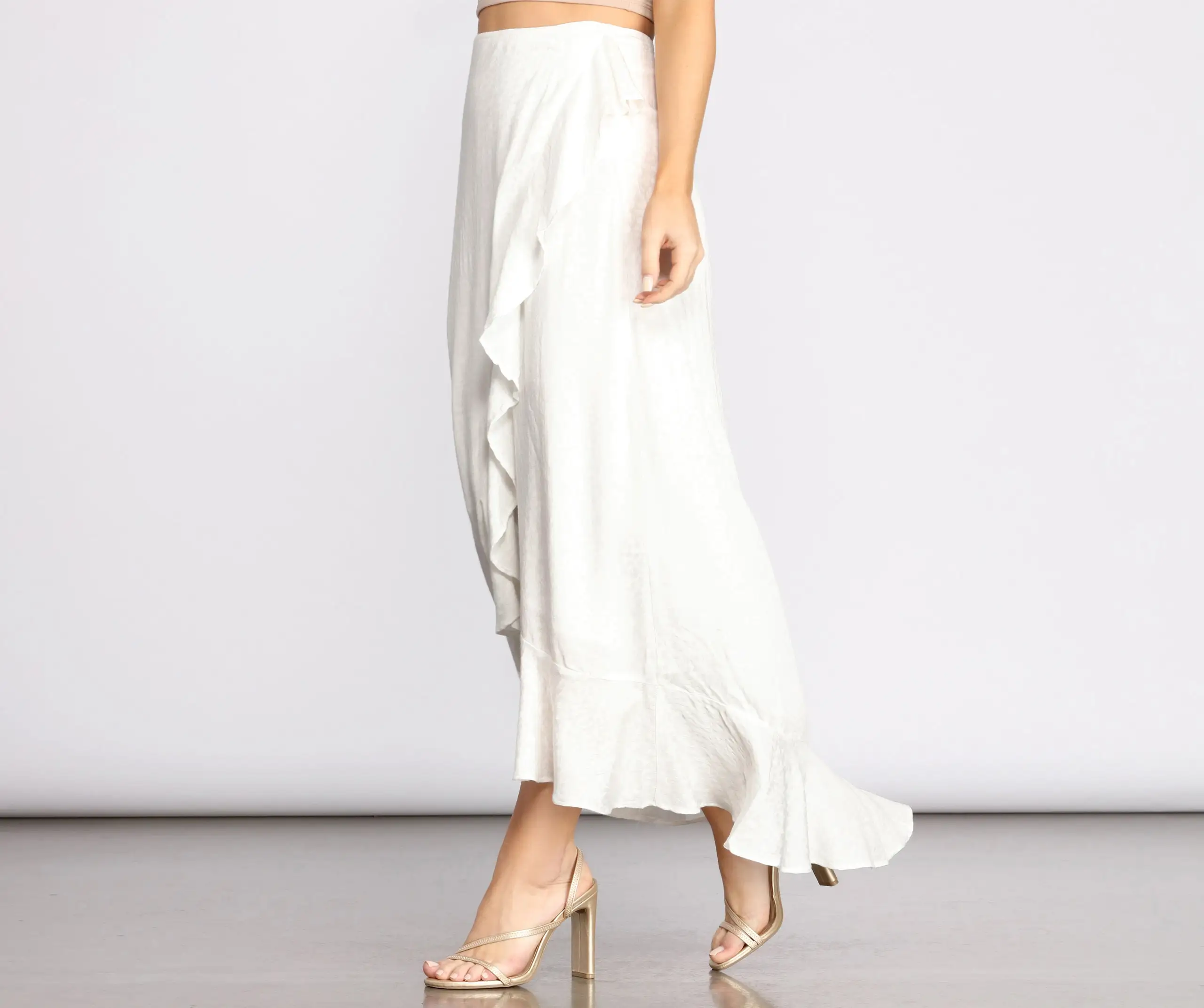 Windsor. Wrap Me In Ruffles Maxi Skirt 6 Windsor. Wrap Me In Ruffles Maxi Skirt - Image 4