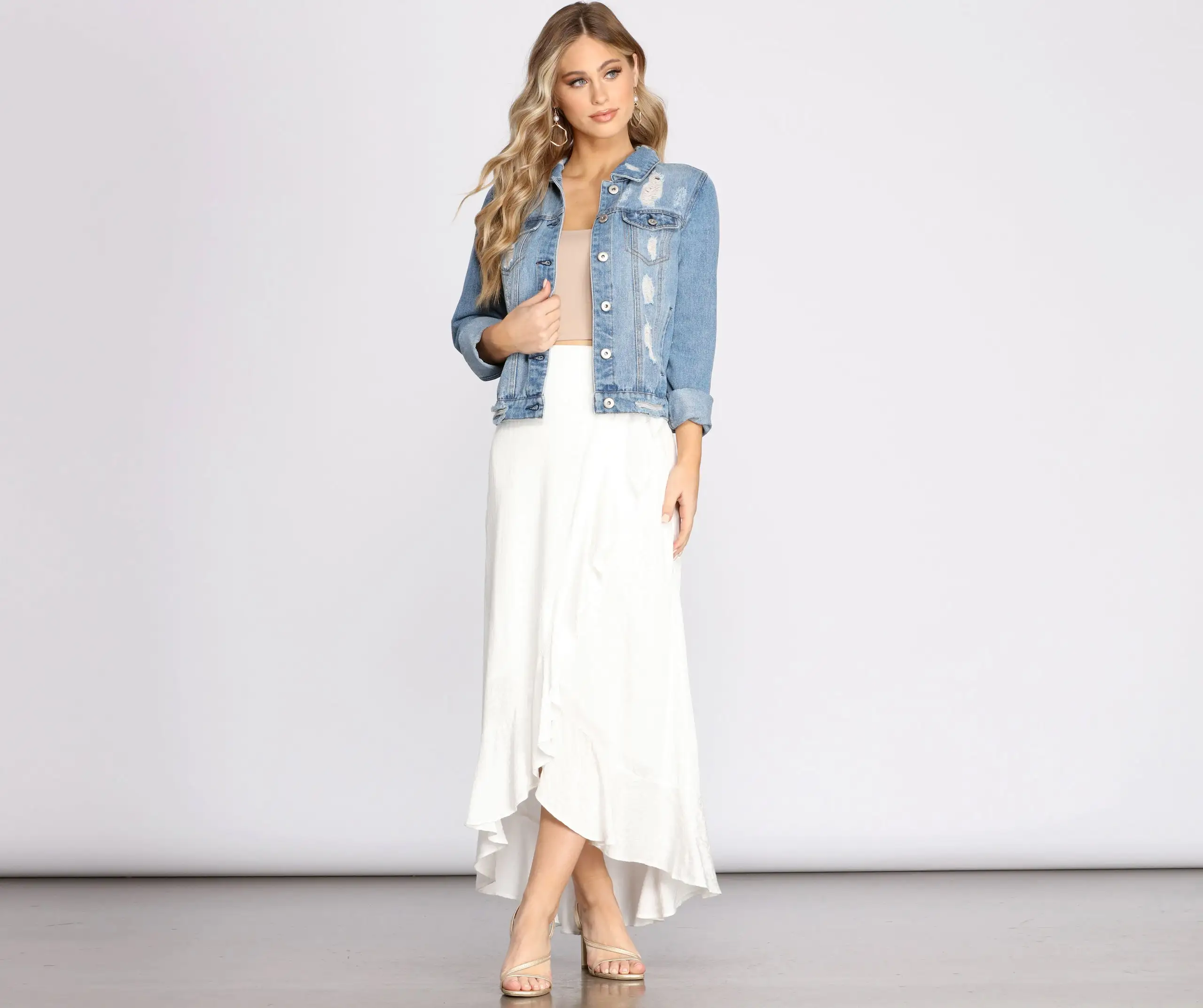 Windsor. Wrap Me In Ruffles Maxi Skirt 7 Windsor. Wrap Me In Ruffles Maxi Skirt - Image 5