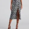Windsor. Challis Boho Slit Midi Skirt 1 Windsor. Challis Boho Slit Midi Skirt -Formal Dresses Online Shop 06301 0149 1