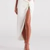 Windsor. Summer Nights Linen High Slit Midi Skirt -Formal Dresses Online Shop 06301 0150 1 0d9f2450 4f75 4aaa 80e0 9cabf335a9d3